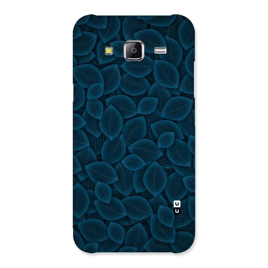 Blue Thin Leaves Back Case for Samsung Galaxy J5
