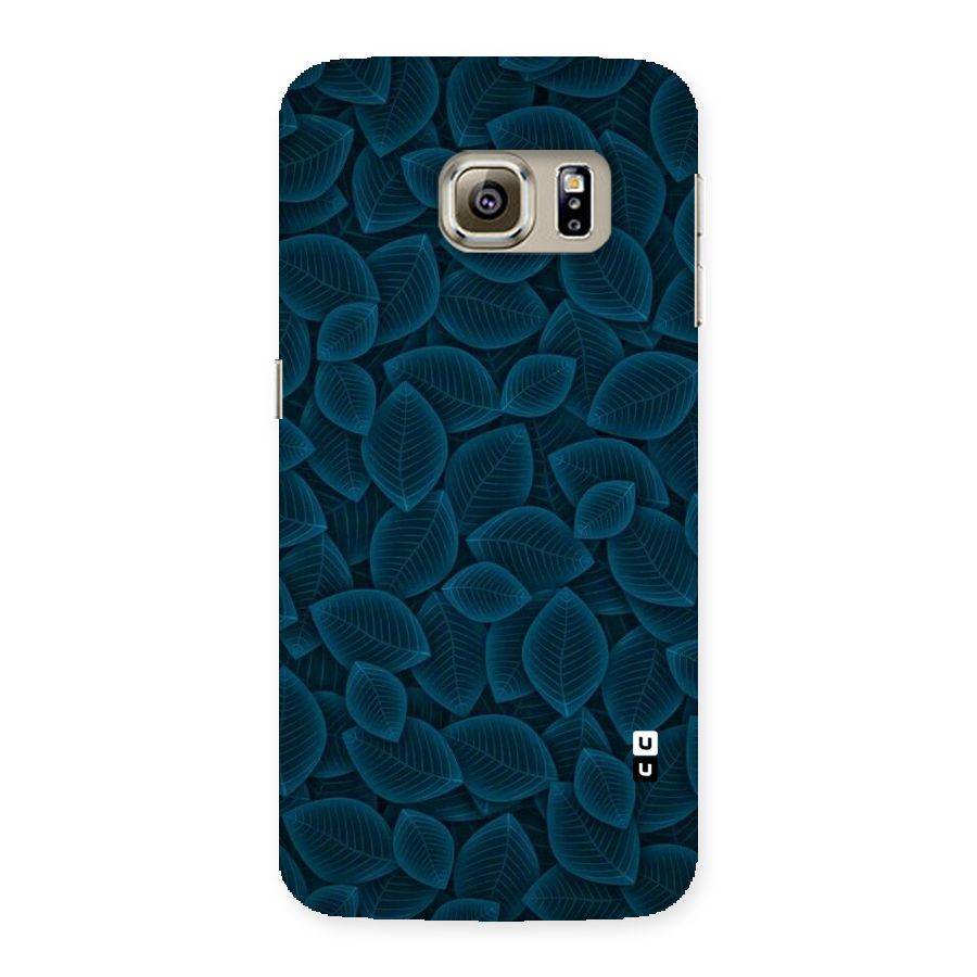 Blue Thin Leaves Back Case for Samsung Galaxy S6 Edge