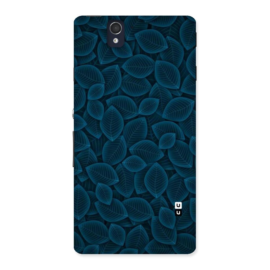 Blue Thin Leaves Back Case for Sony Xperia Z
