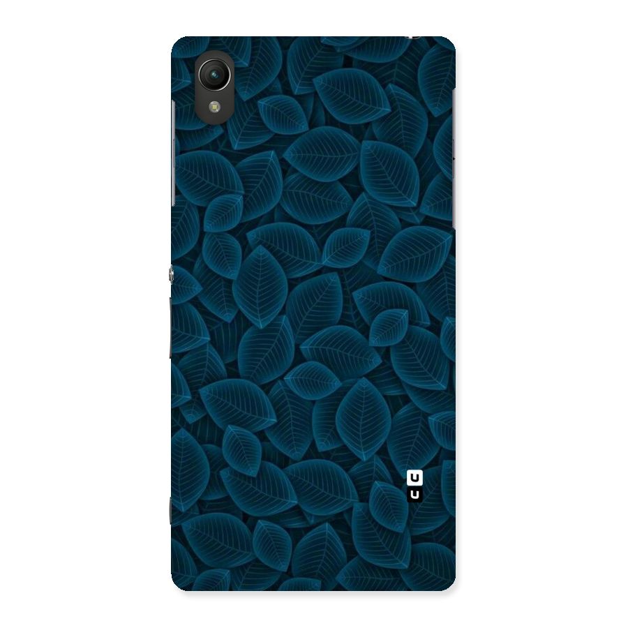 Blue Thin Leaves Back Case for Sony Xperia Z2