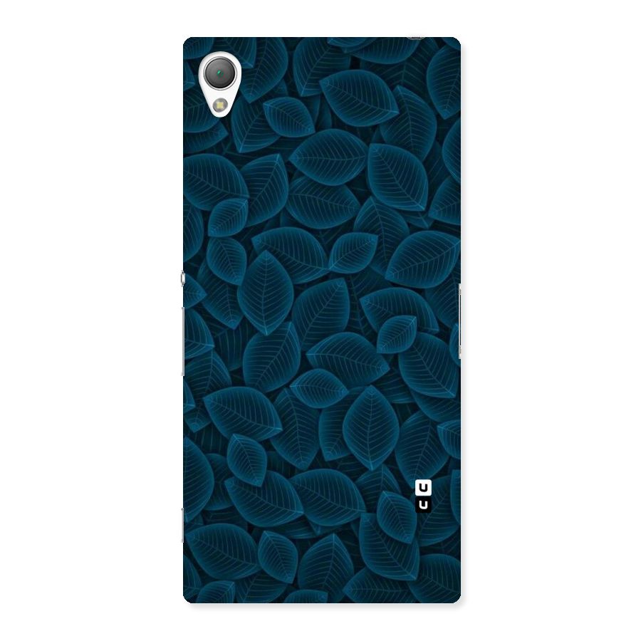 Blue Thin Leaves Back Case for Sony Xperia Z3
