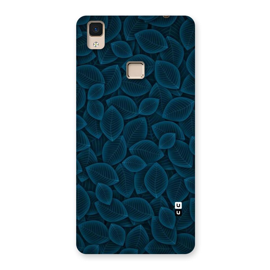 Blue Thin Leaves Back Case for V3 Max