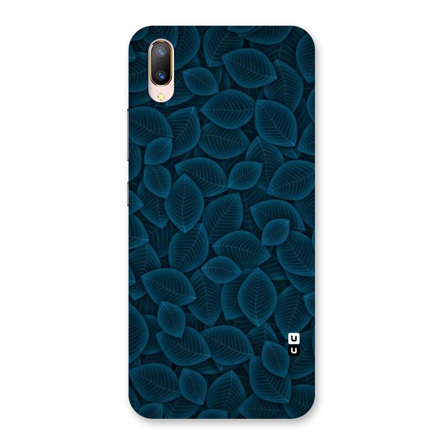 Blue Thin Leaves Back Case for Vivo V11 Pro