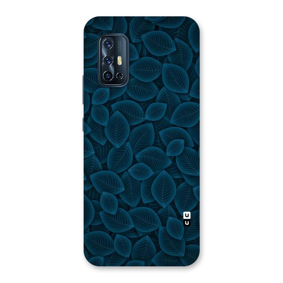 Blue Thin Leaves Back Case for Vivo V17