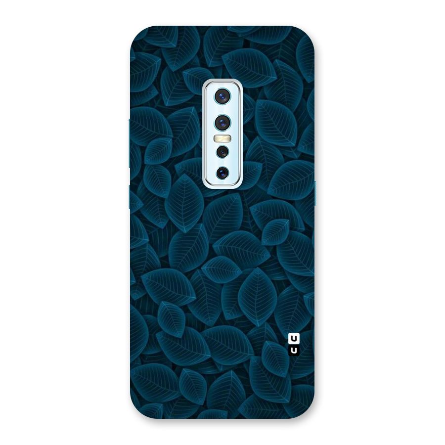 Blue Thin Leaves Back Case for Vivo V17 Pro