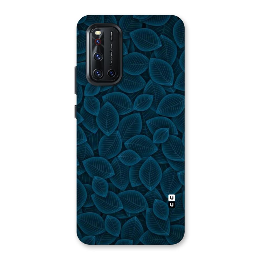Blue Thin Leaves Back Case for Vivo V19