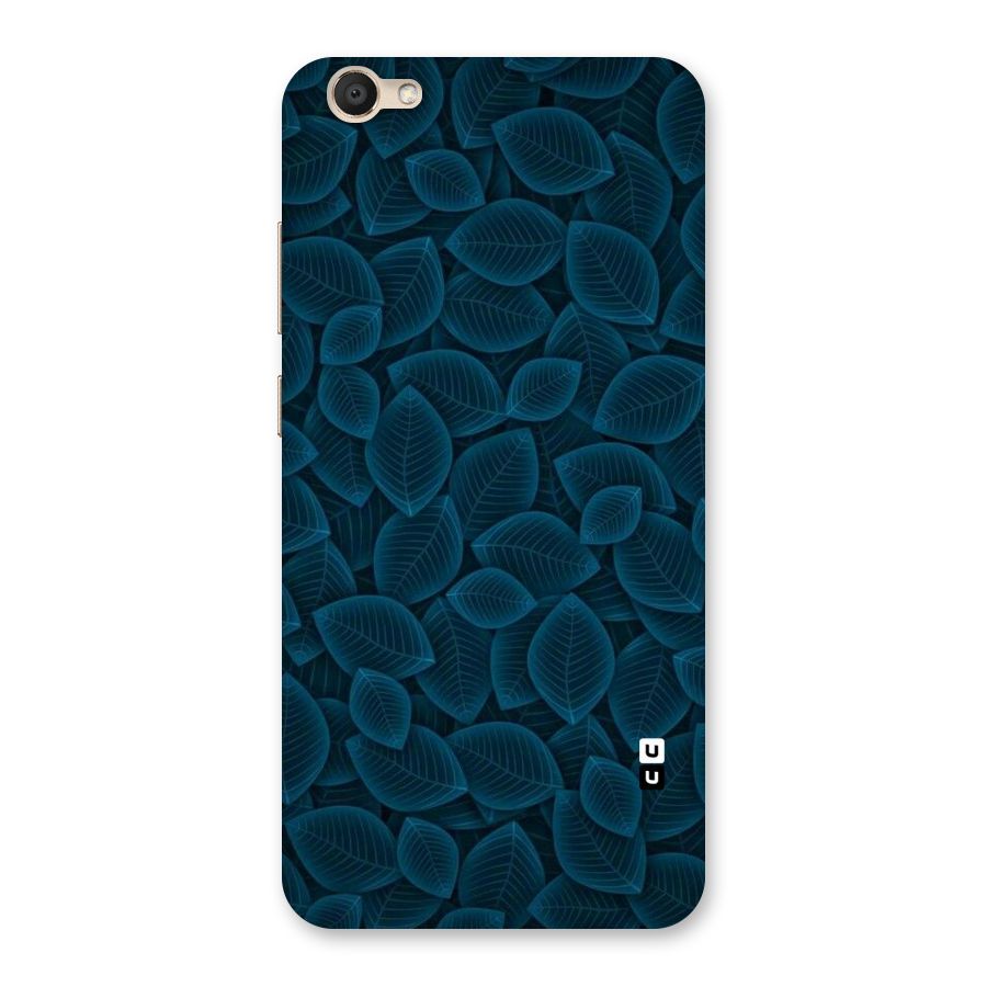 Blue Thin Leaves Back Case for Vivo V5