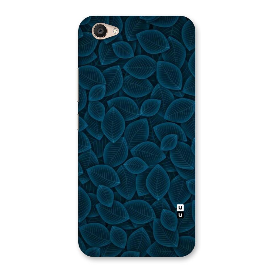 Blue Thin Leaves Back Case for Vivo V5 Plus