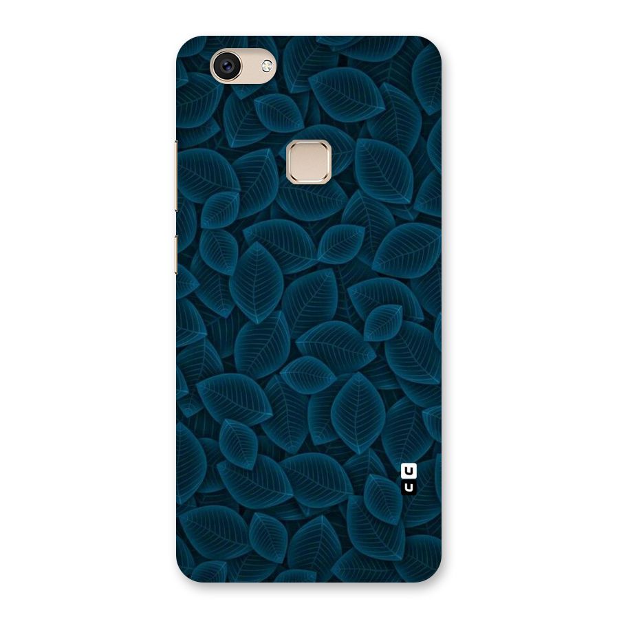 Blue Thin Leaves Back Case for Vivo V7