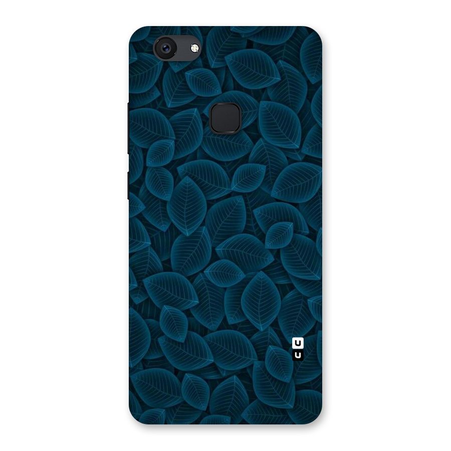 Blue Thin Leaves Back Case for Vivo V7 Plus