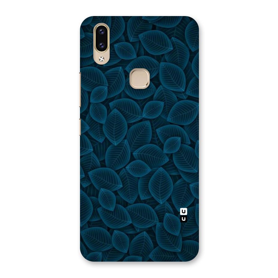 Blue Thin Leaves Back Case for Vivo V9 Youth