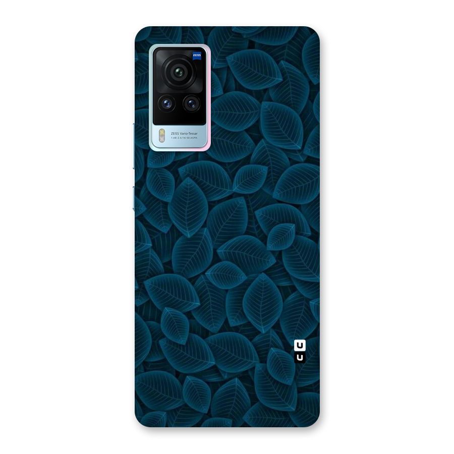 Blue Thin Leaves Back Case for Vivo X60 Pro