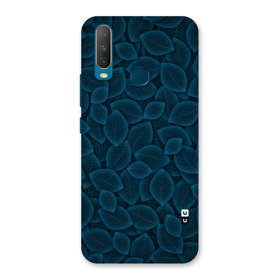 Blue Thin Leaves Back Case for Vivo Y11