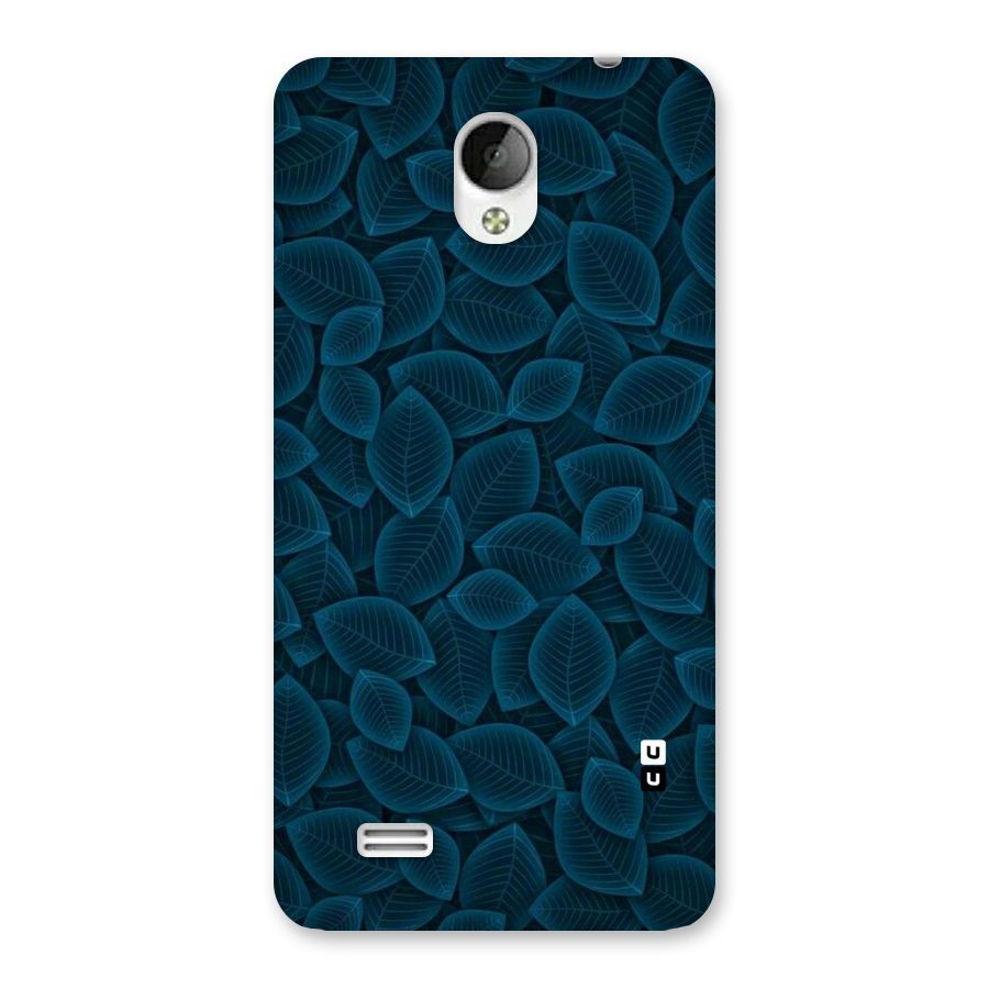 Blue Thin Leaves Back Case for Vivo Y21