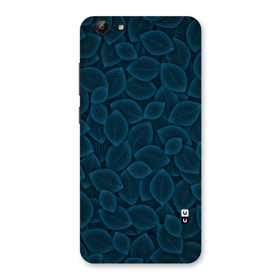 Blue Thin Leaves Back Case for Vivo Y69