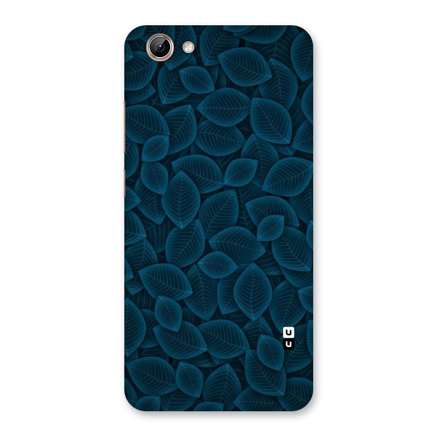 Blue Thin Leaves Back Case for Vivo Y71i