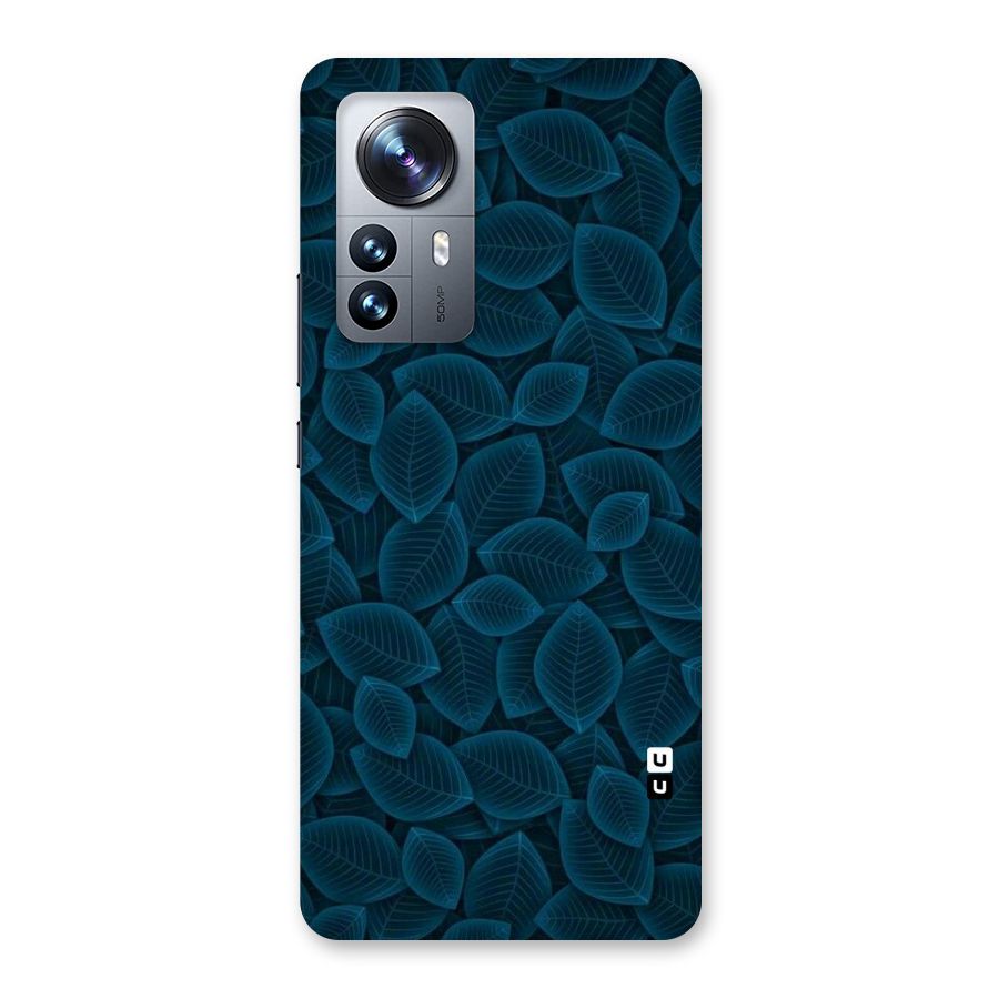 Blue Thin Leaves Back Case for Xiaomi 12 Pro