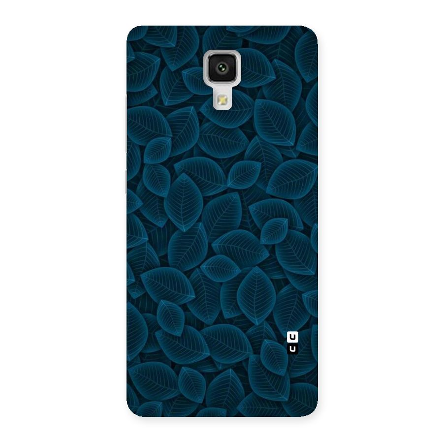 Blue Thin Leaves Back Case for Xiaomi Mi 4