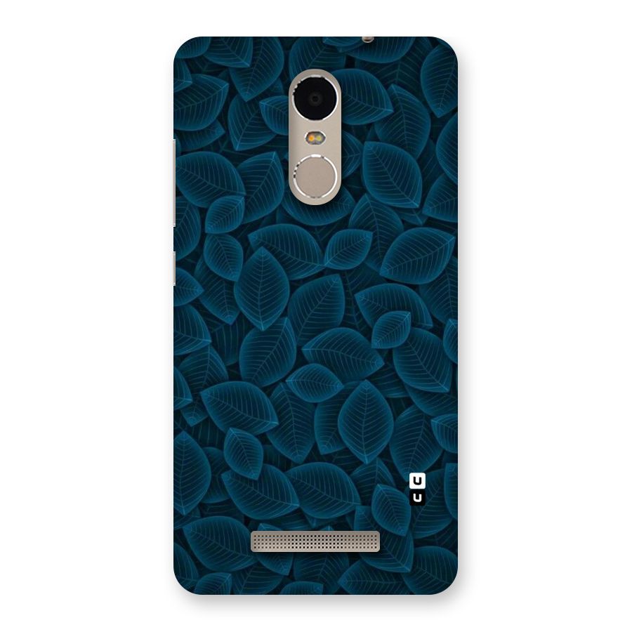 Blue Thin Leaves Back Case for Xiaomi Redmi Note 3