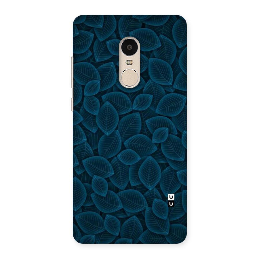 Blue Thin Leaves Back Case for Xiaomi Redmi Note 4