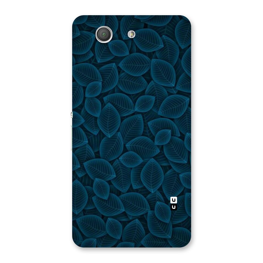 Blue Thin Leaves Back Case for Xperia Z3 Compact