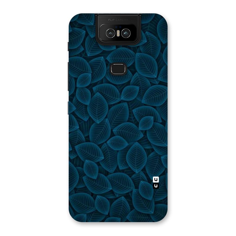 Blue Thin Leaves Back Case for Zenfone 6z