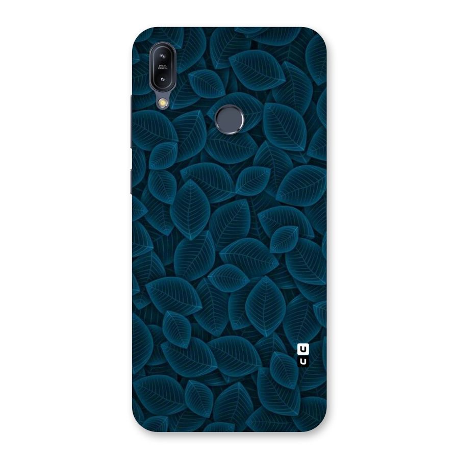 Blue Thin Leaves Back Case for Zenfone Max M2