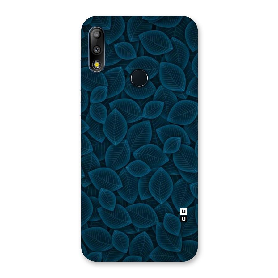Blue Thin Leaves Back Case for Zenfone Max Pro M2