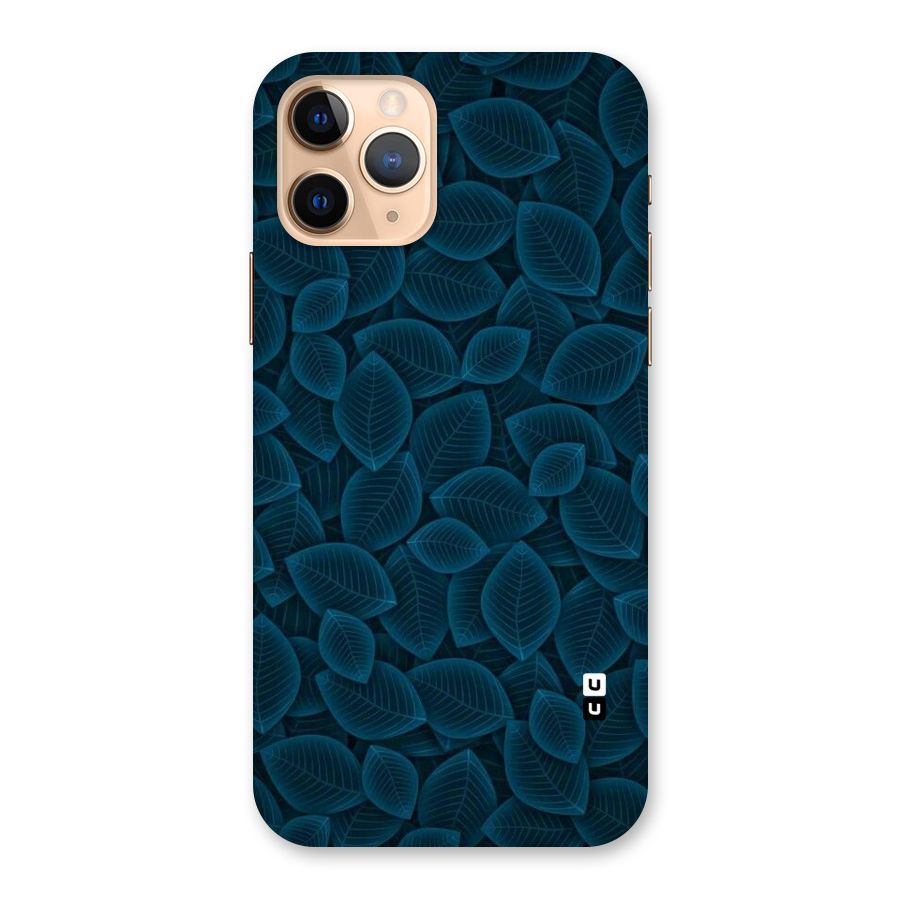 Blue Thin Leaves Back Case for iPhone 11 Pro