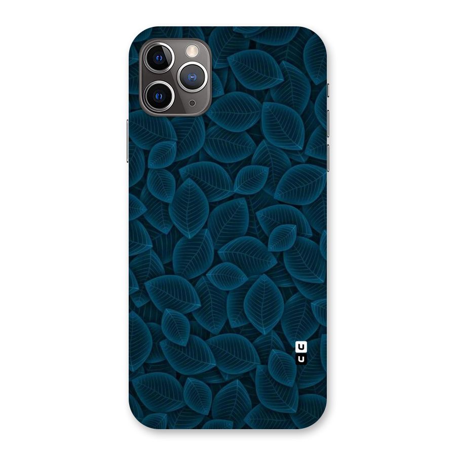 Blue Thin Leaves Back Case for iPhone 11 Pro Max