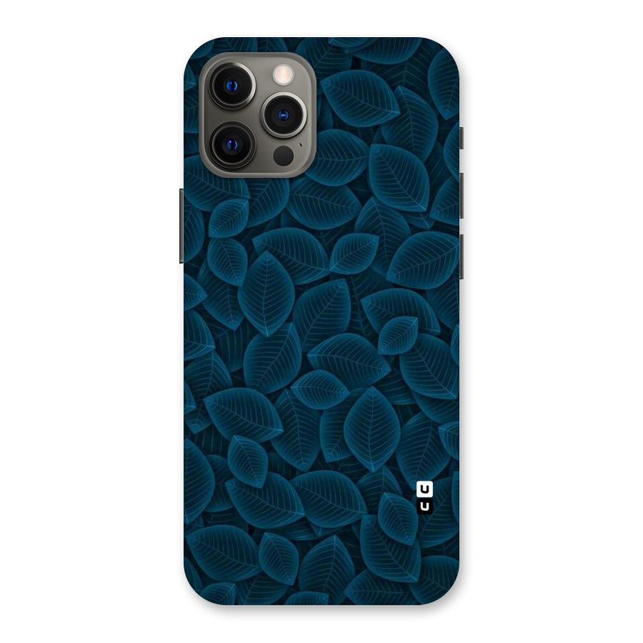 Blue Thin Leaves Back Case for iPhone 12 Pro Max