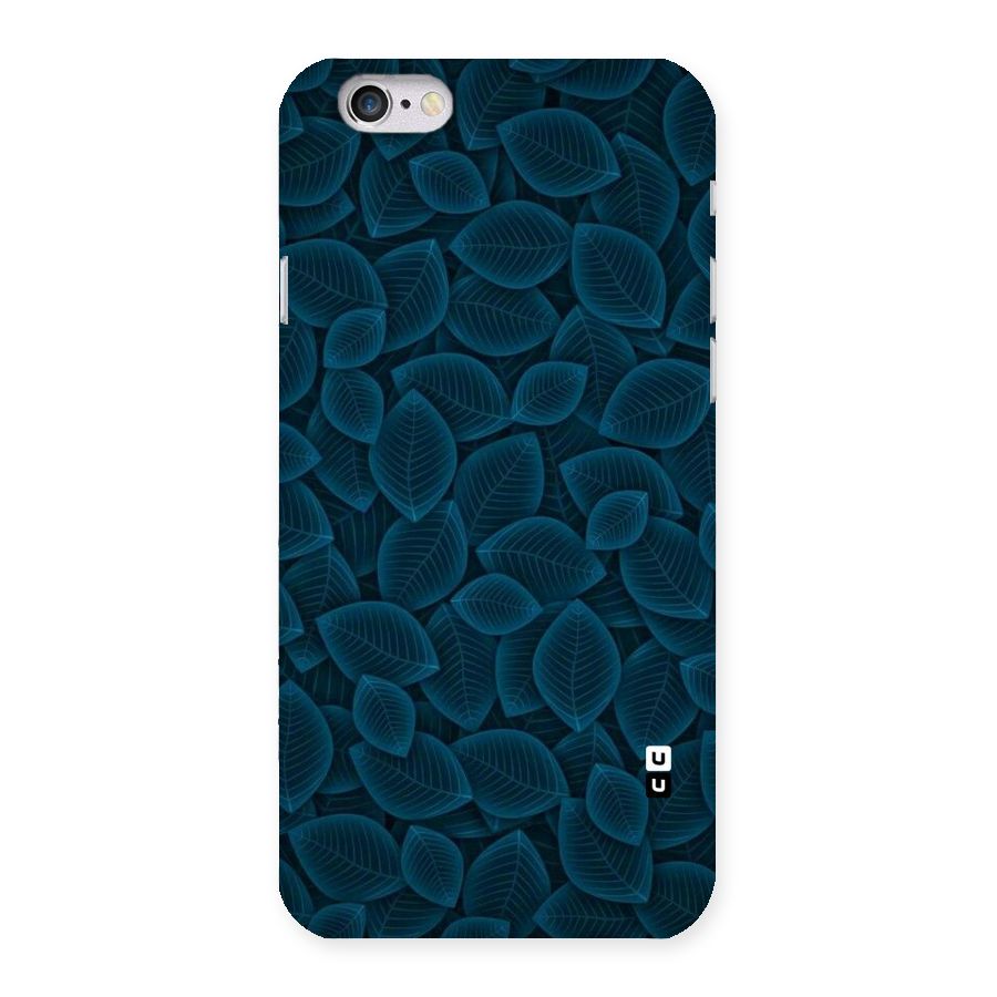 Blue Thin Leaves Back Case for iPhone 6 6S