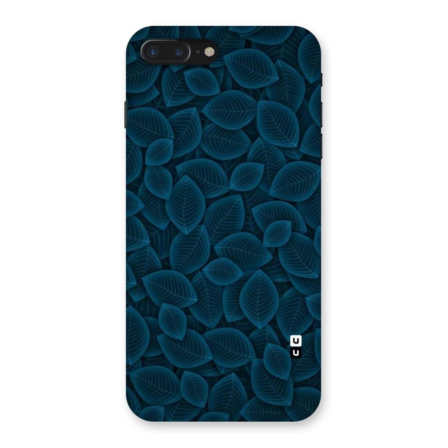 Blue Thin Leaves Back Case for iPhone 7 Plus