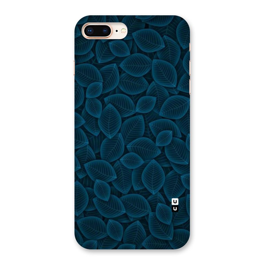 Blue Thin Leaves Back Case for iPhone 8 Plus