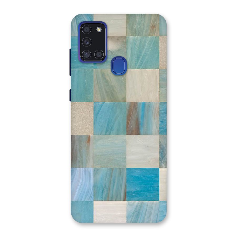 Blue Tiles Back Case for Galaxy A21s