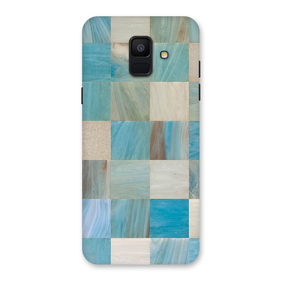 Blue Tiles Back Case for Galaxy A6 (2018)