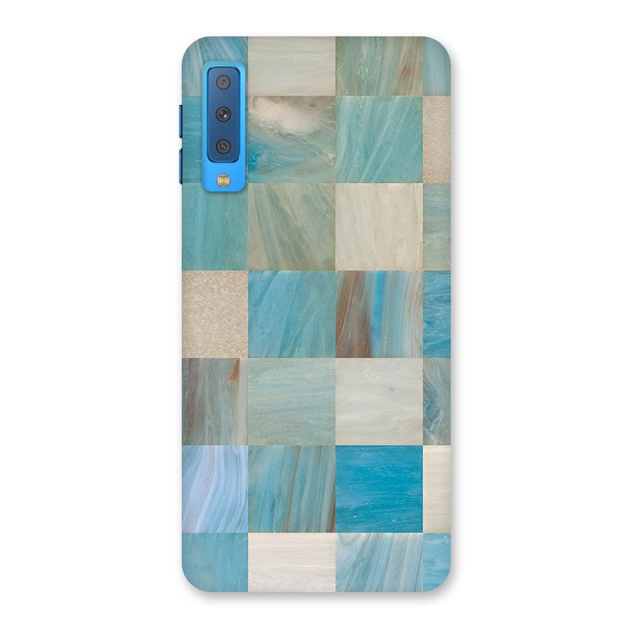 Blue Tiles Back Case for Galaxy A7 (2018)