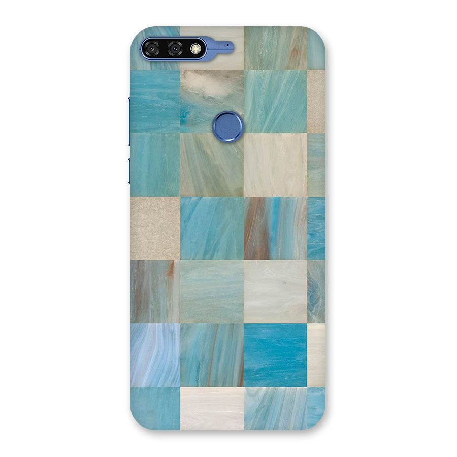 Blue Tiles Back Case for Honor 7C