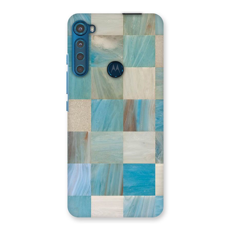 Blue Tiles Back Case for Motorola One Fusion Plus