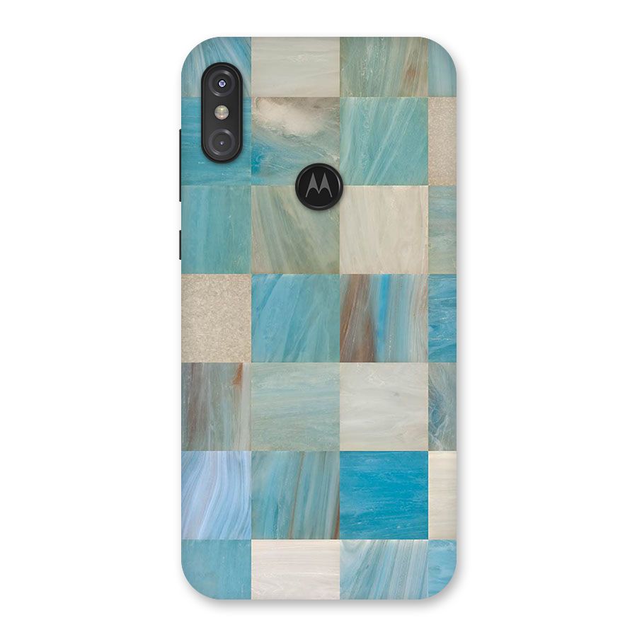 Blue Tiles Back Case for Motorola One Power
