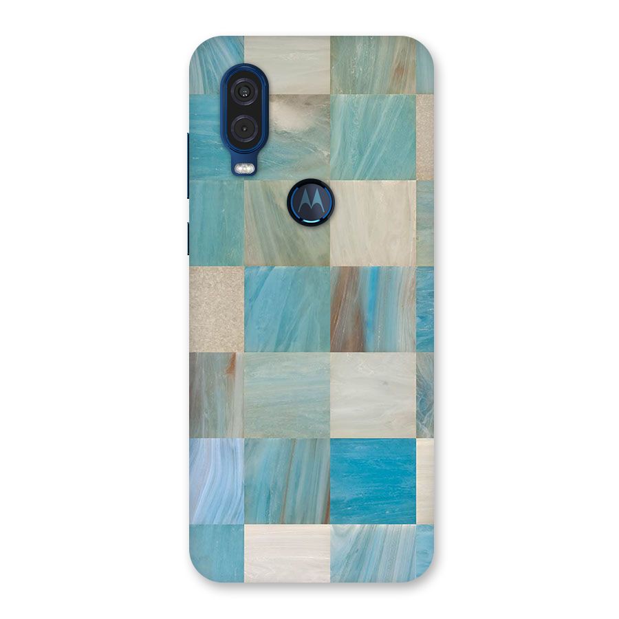 Blue Tiles Back Case for Motorola One Vision