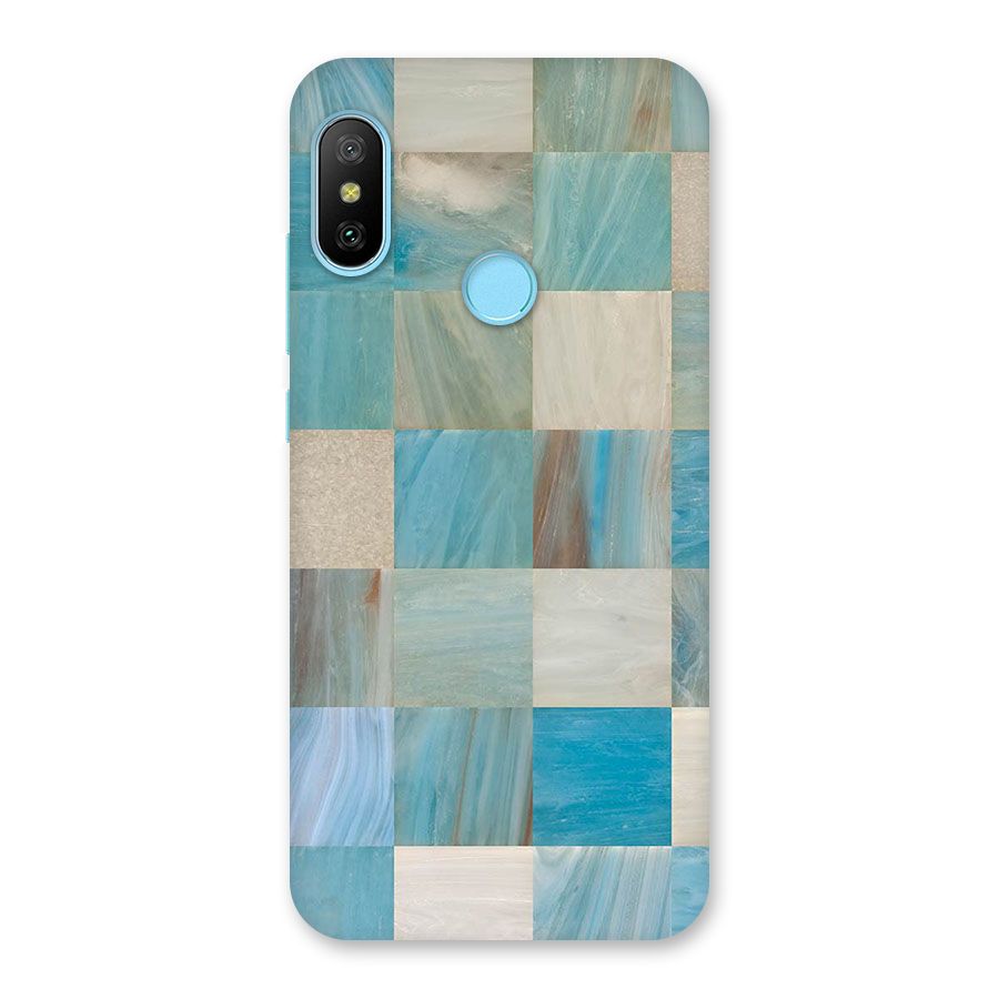 Blue Tiles Back Case for Redmi 6 Pro
