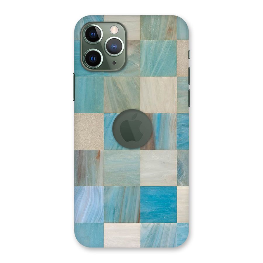 Blue Tiles Back Case for iPhone 11 Pro Logo  Cut