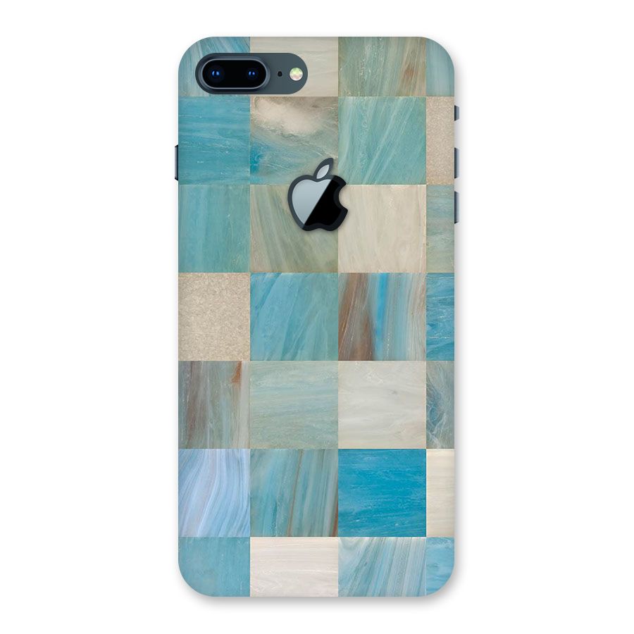 Blue Tiles Back Case for iPhone 7 Plus Apple Cut