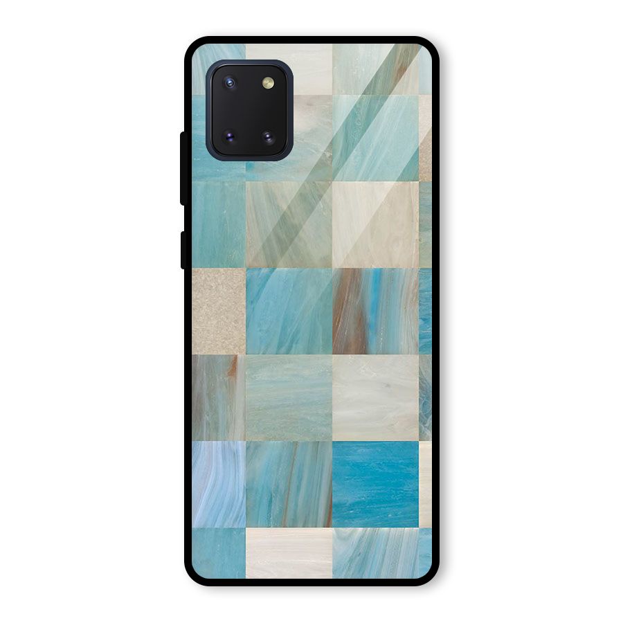 Blue Tiles Glass Back Case for Galaxy Note 10 Lite