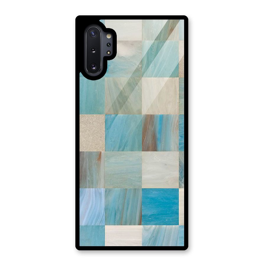 Blue Tiles Glass Back Case for Galaxy Note 10 Plus