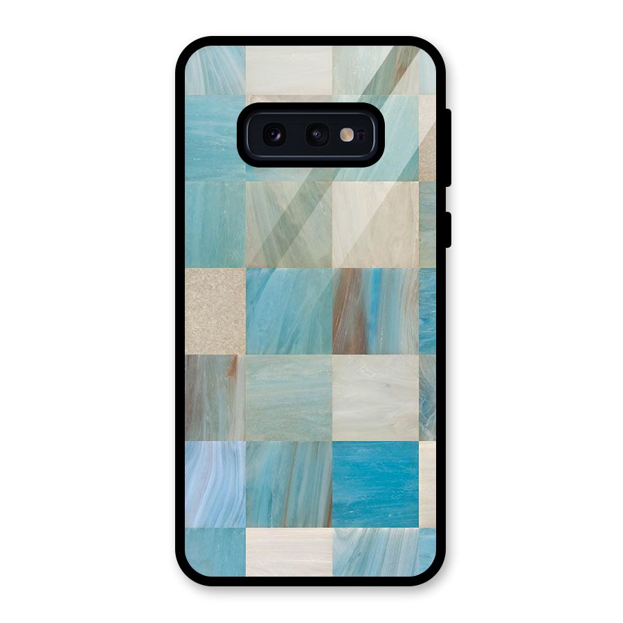 Blue Tiles Glass Back Case for Galaxy S10e