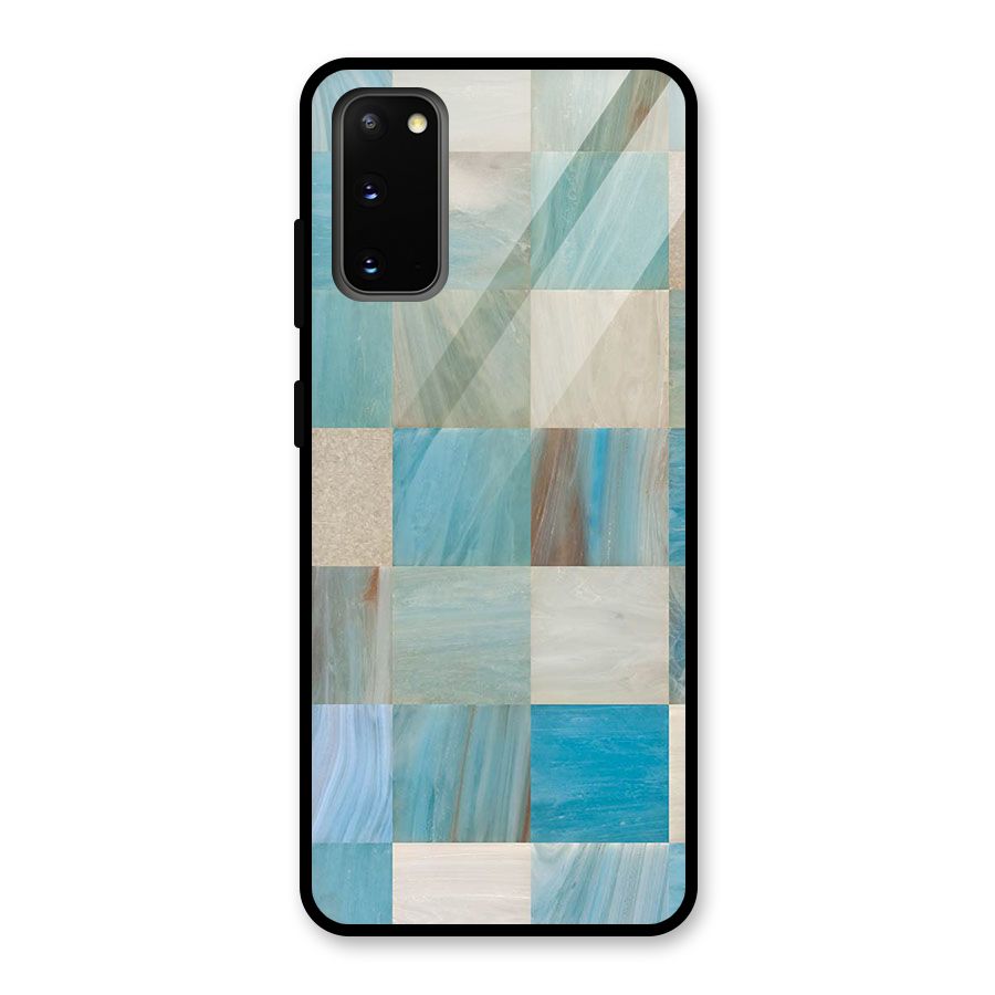 Blue Tiles Glass Back Case for Galaxy S20