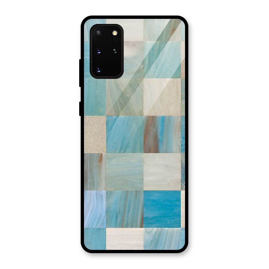 Blue Tiles Glass Back Case for Galaxy S20 Plus