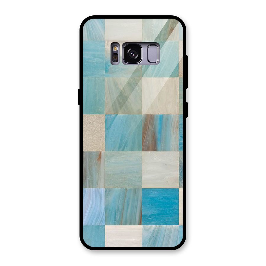 Blue Tiles Glass Back Case for Galaxy S8